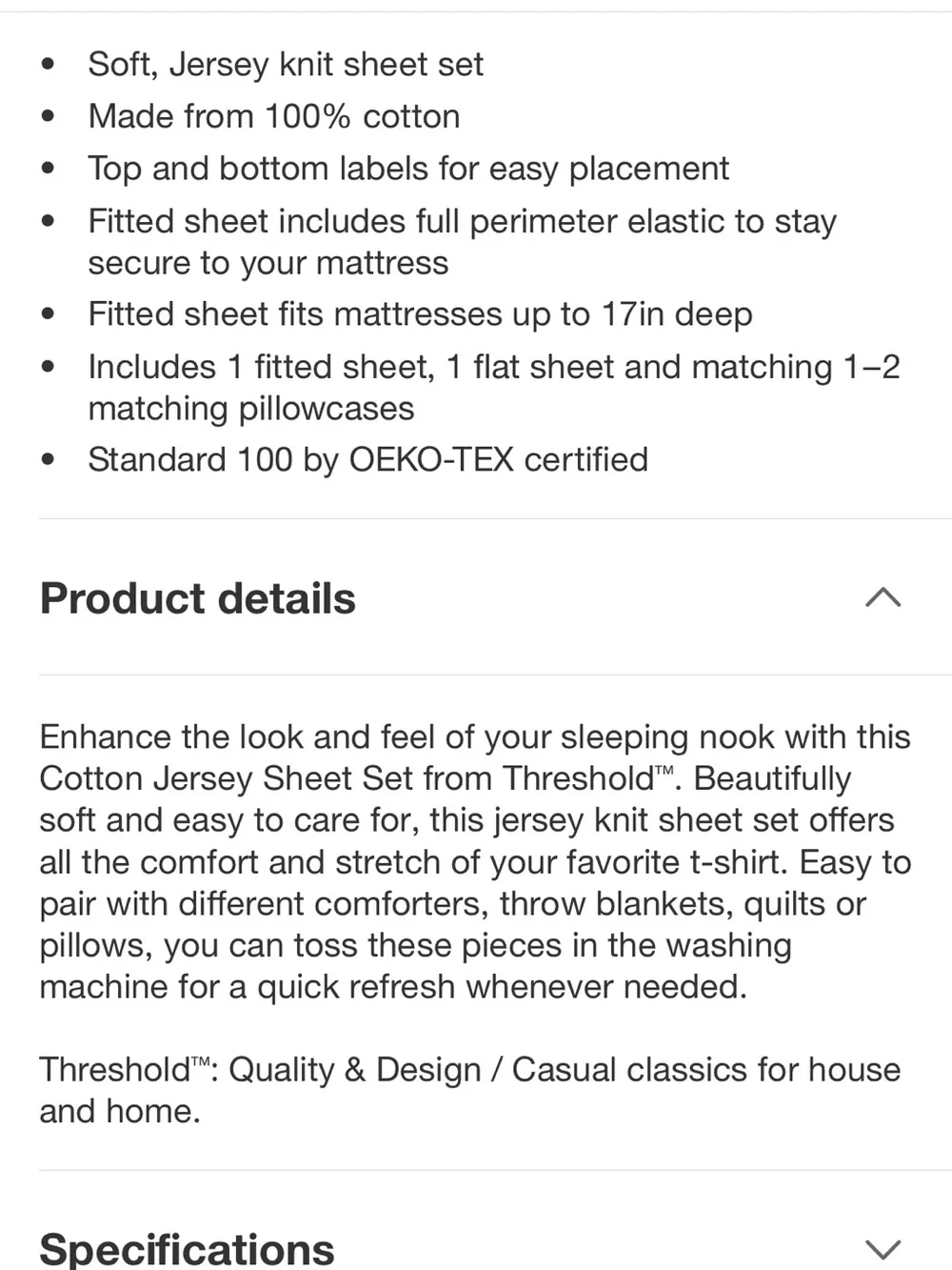 Threshold breathable cotton